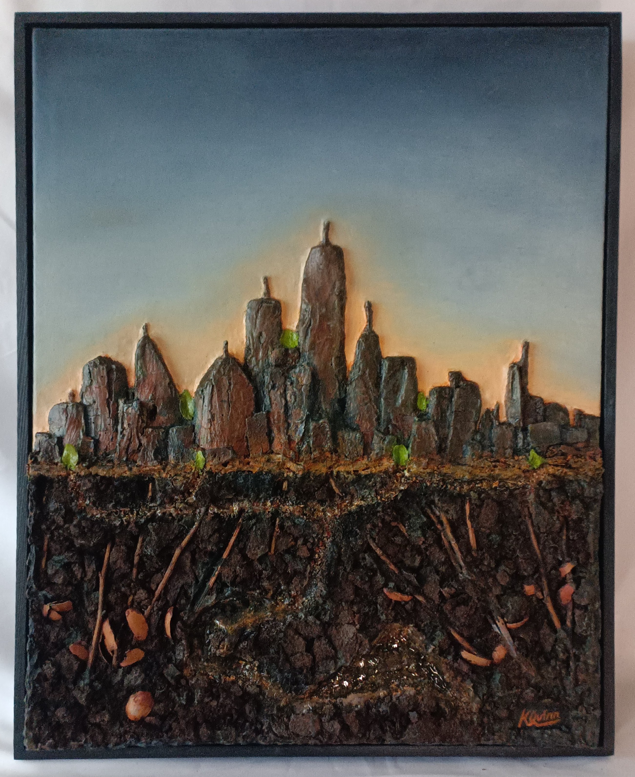 The Graft — mixed media artwork by Kevin Quinn